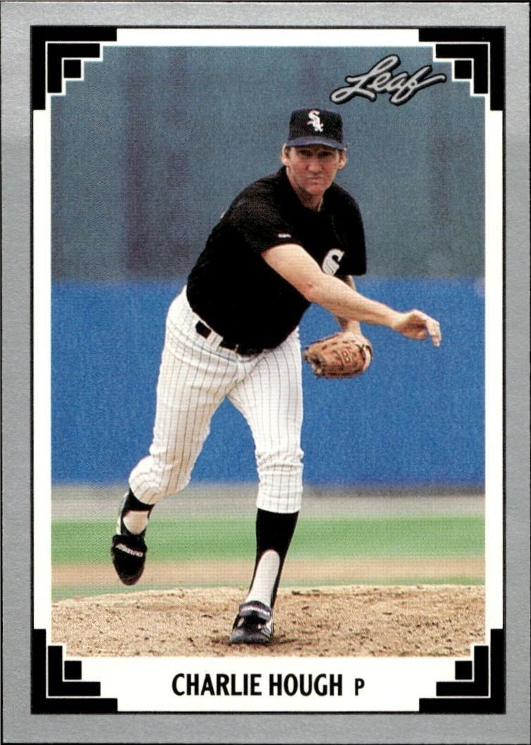 1991 Leaf Charlie Hough #472 baseball trading card front