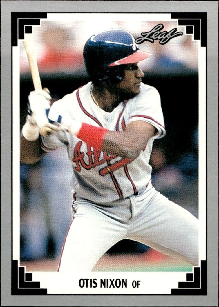 1991 Leaf Otis Nixon #395 baseball trading card front