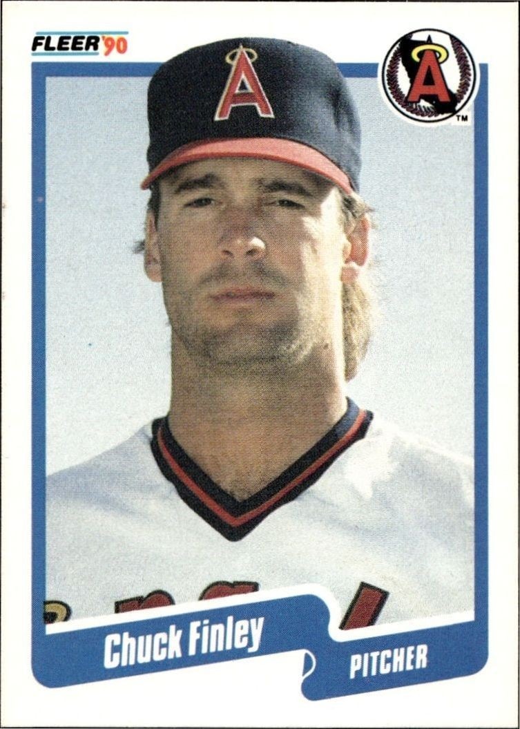 1990 Fleer Chuck Finley #132 trading card