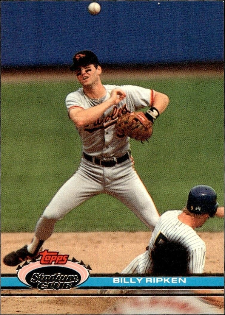 1991 Topps Stadium Club Billy Ripken #222 trading card