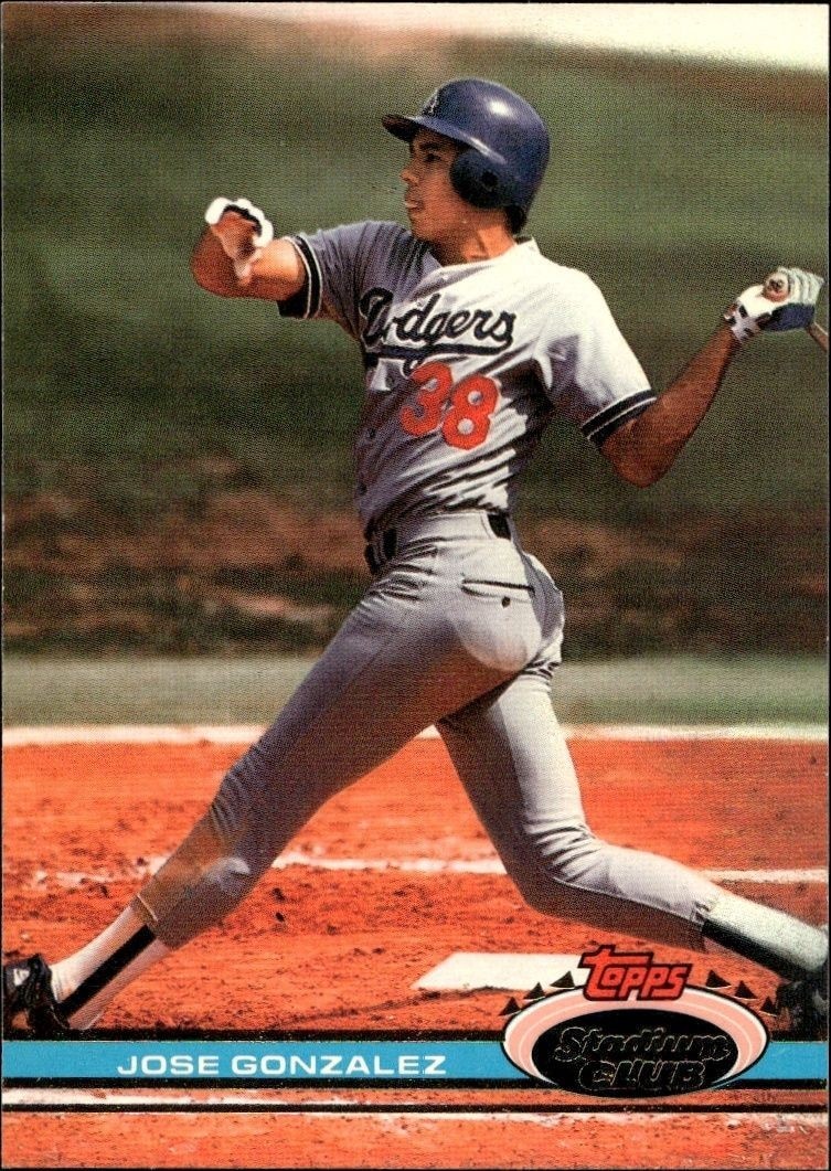 1991 Topps Stadium Club Jose Gonzalez #208 trading card