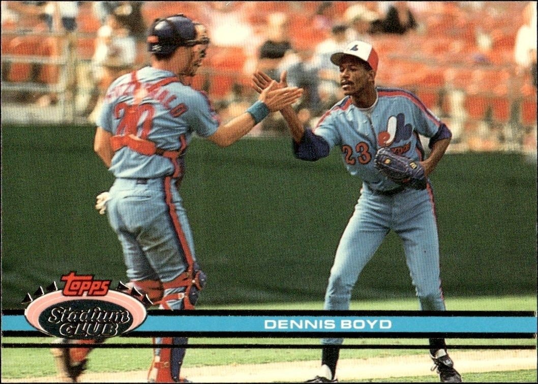 1991 Topps Stadium Club Dennis Boyd #142 trading card