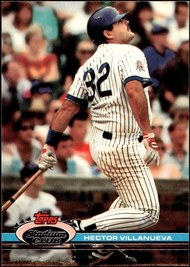 1991 Topps Stadium Club Hector Villanueva #213 trading card