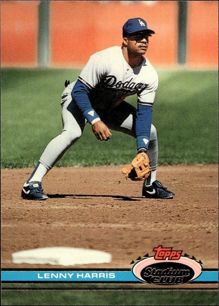1991 Topps Stadium Club Lenny Harris #65 trading card