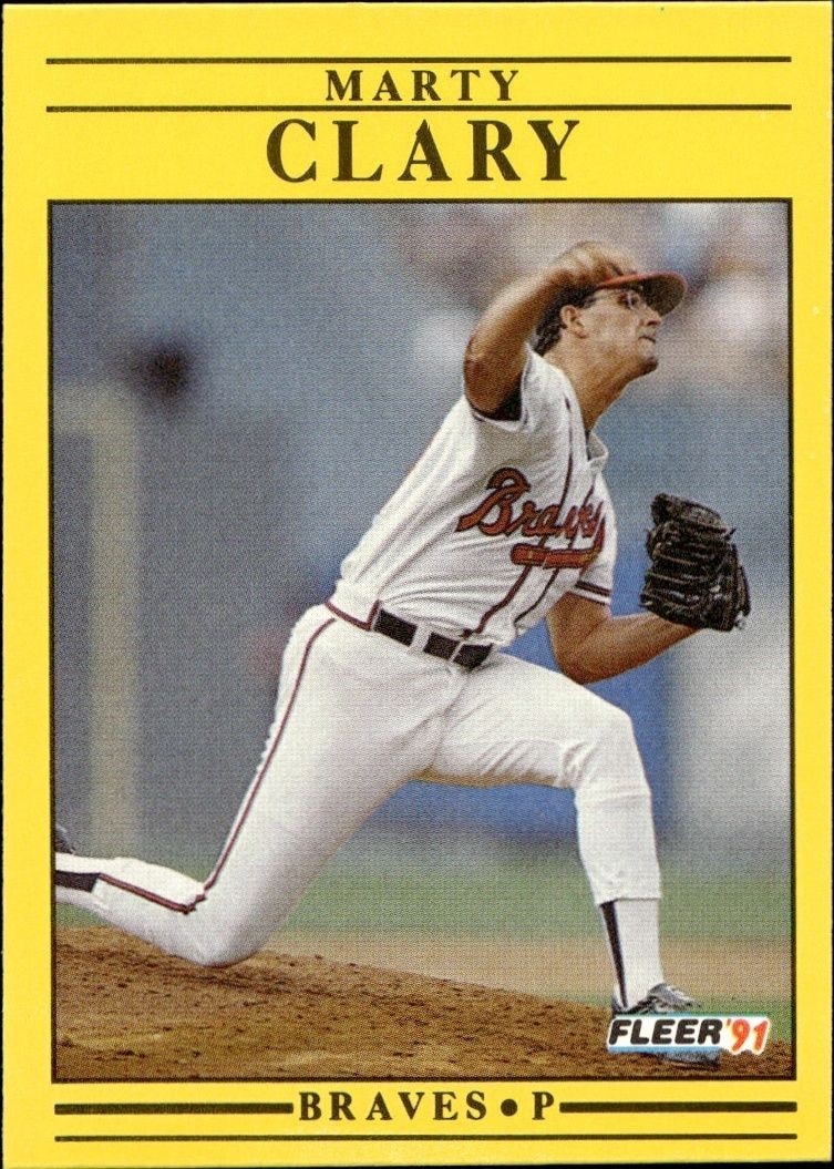 1991 Fleer Marty Clary #686 trading card