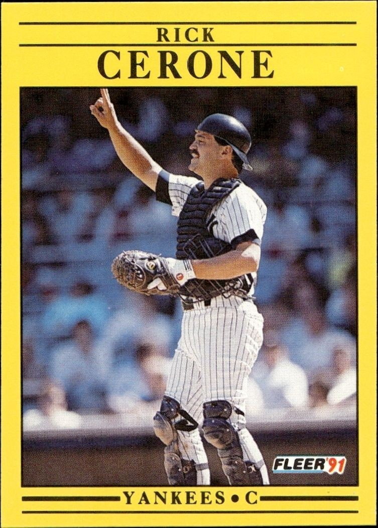 1991 Fleer Rick Cerone #660 trading card