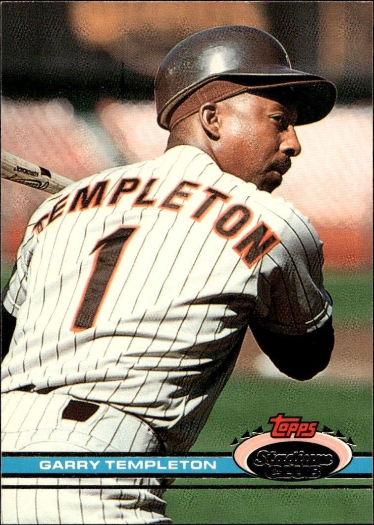 1991 Topps Stadium Club Garry Templeton #72 trading card
