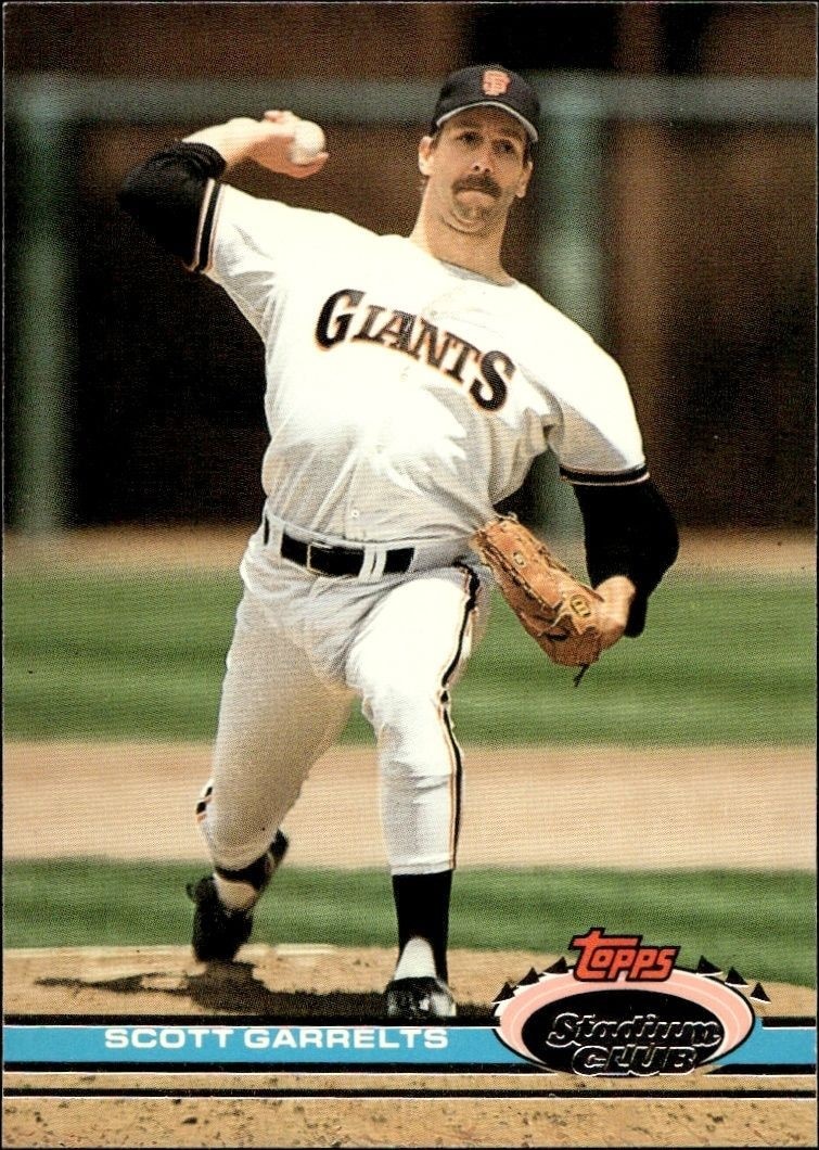 1991 Topps Stadium Club Scott Garrelts #182 trading card