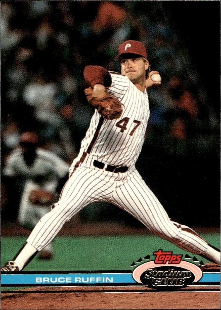 1991 Topps Stadium Club Bruce Ruffin #89 trading card