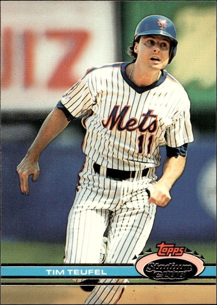 1991 Topps Stadium Club Tim Teufel #43 trading card