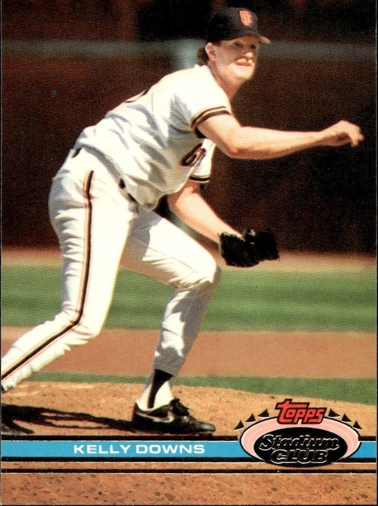 1991 Topps Stadium Club Kelly Downs #193 trading card