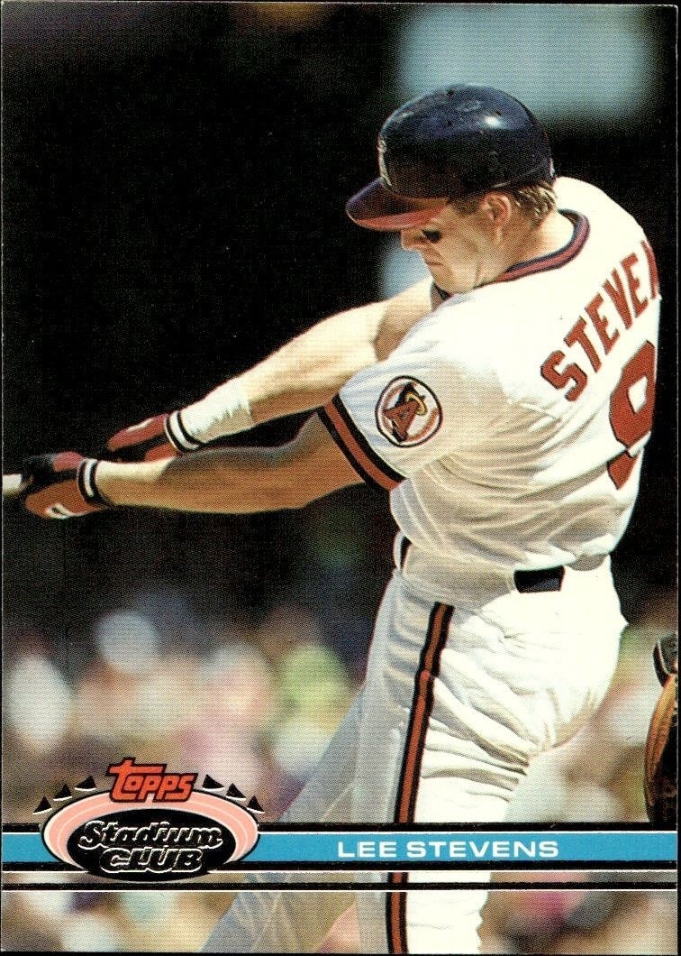 1991 Topps Stadium Club Lee Stevens #293 trading card