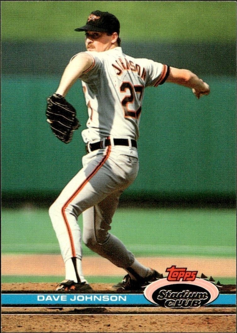1991 Topps Stadium Club Dave Johnson #117 trading card