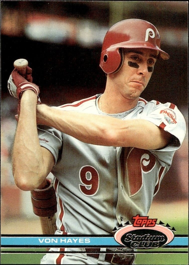 1991 Topps Stadium Club Von Hayes #127 trading card