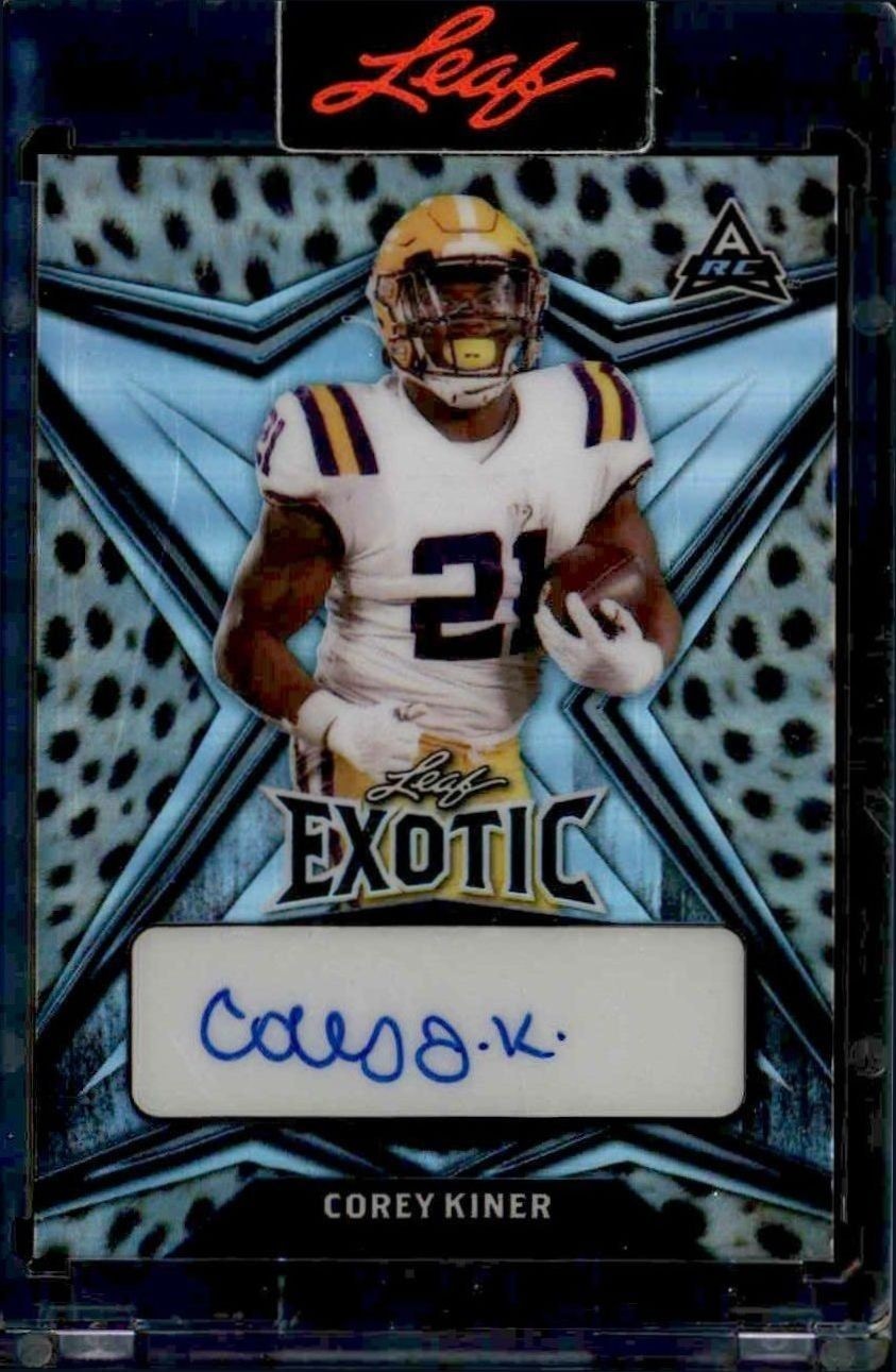 2022 Leaf Exotic Corey Kiner #BA-CK1 trading card