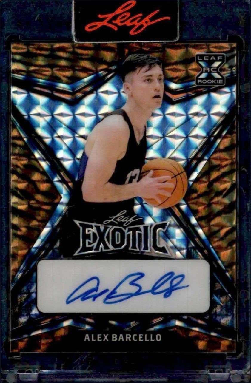 Alex Barcello (Snakeskin Mosaic · Numbered /7 · Manufacturer Autograph · Label Or Sticker)