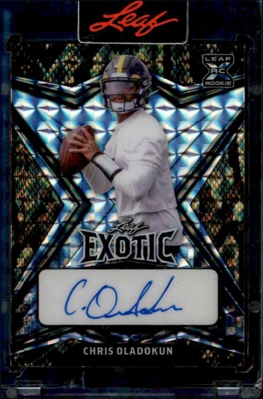 2022 Leaf Exotic Chris Oladokun #BA-CO1 trading card