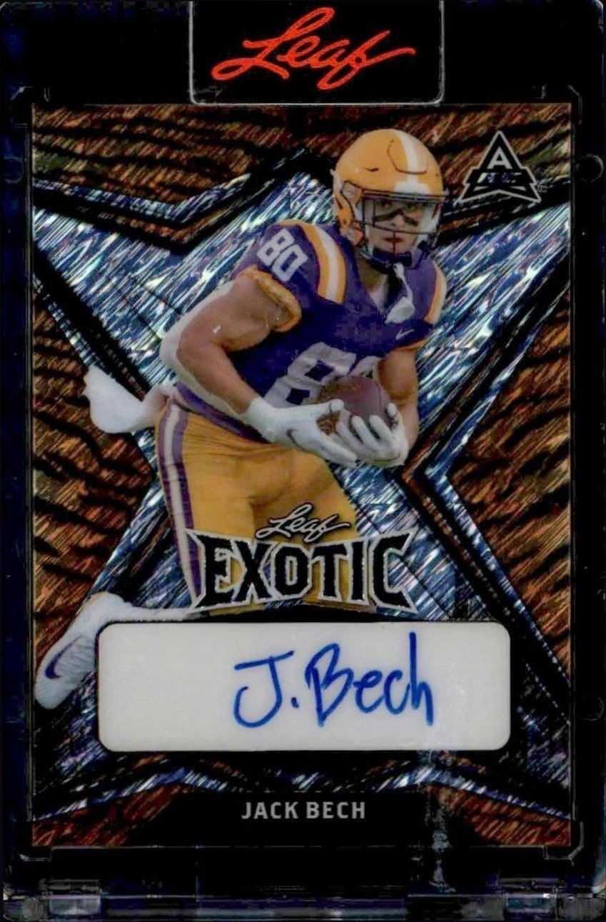 2022 Leaf Exotic Jack Bech #BA-JB4 trading card