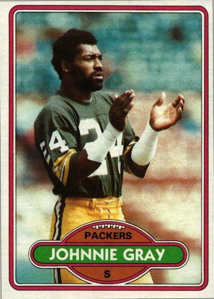 1980 Topps Johnnie Gray #163 trading card