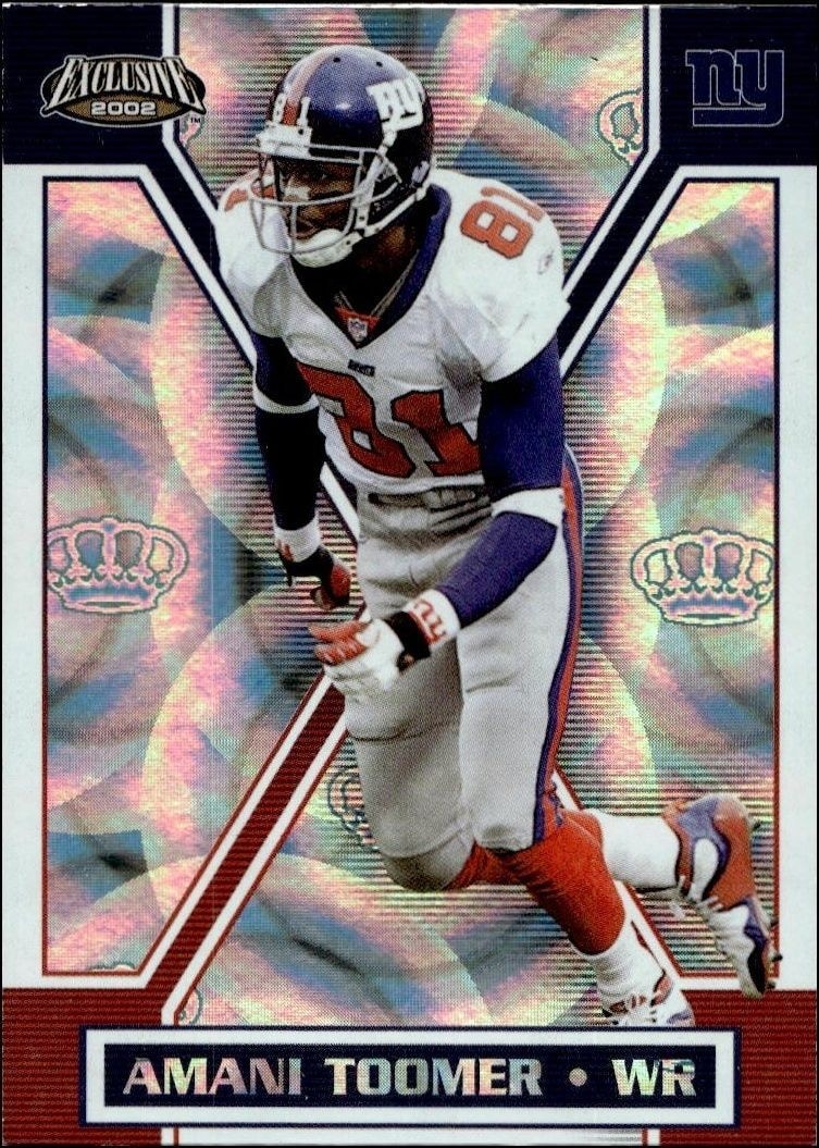 2002 Pacific Exclusive Amani Toomer #115 trading card