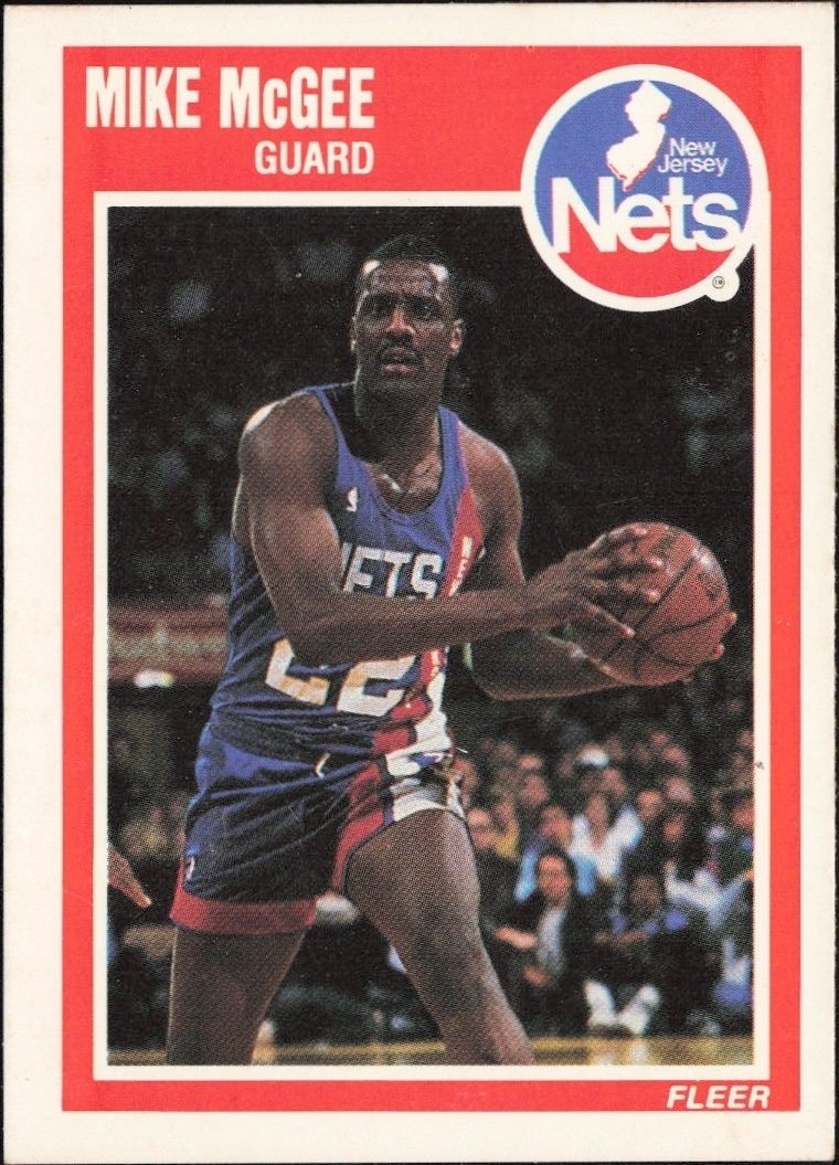 1989-90 Fleer Mike McGee #98 basketball trading card front