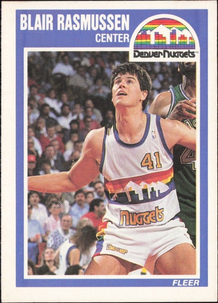 1989-90 Fleer Blair Rasmussen #42 trading card