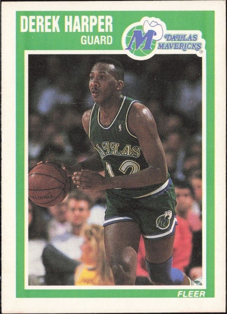 1989-90 Fleer Derek Harper #35 trading card
