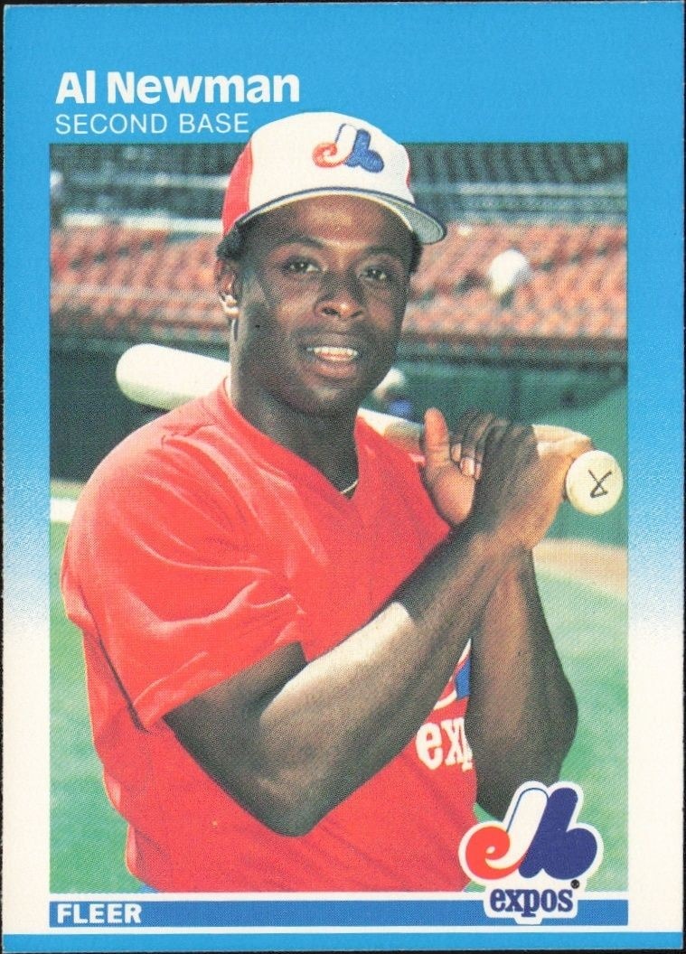 1987 Fleer Al Newman #327 baseball trading card front