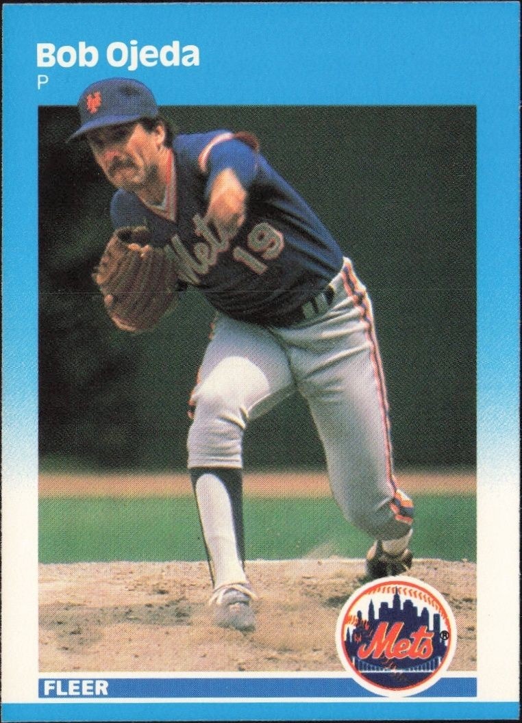 1987 Fleer Bob Ojeda #19 trading card
