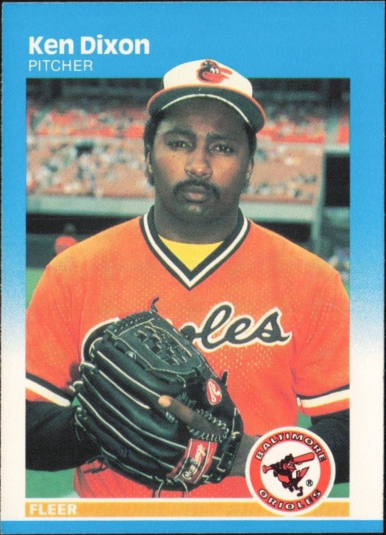 1987 Fleer Ken Dixon #468 trading card