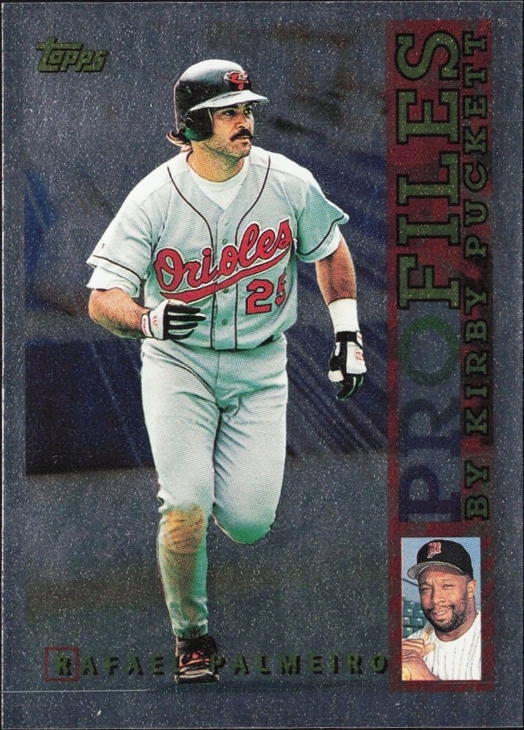 1996 Topps Rafael Palmeiro #AL-19 trading card