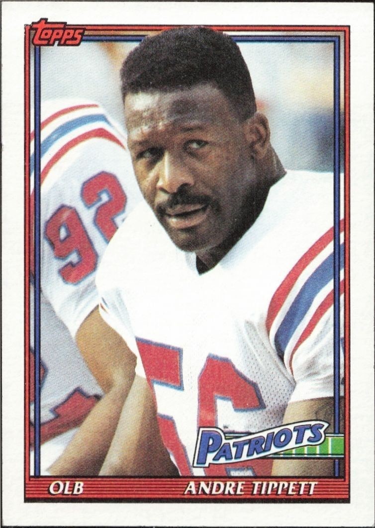 1991 Topps Andre Tippett #617 trading card