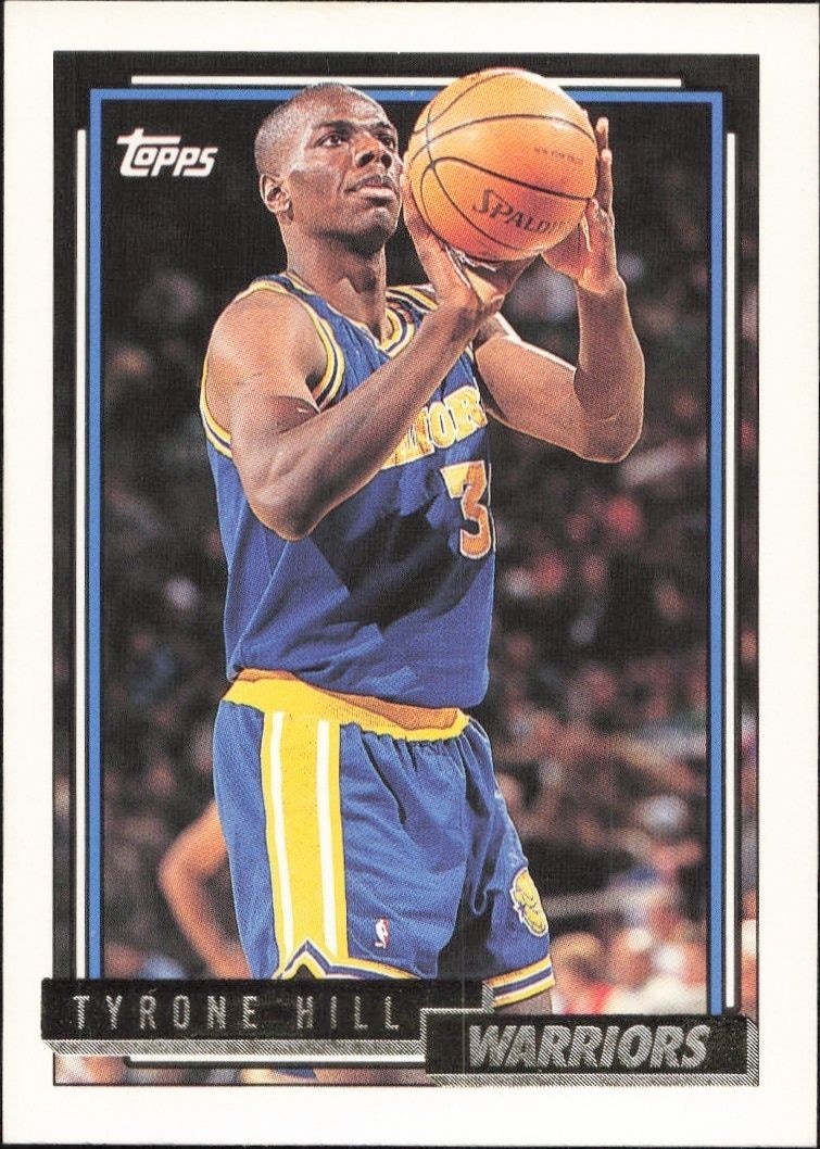 1992-93 Topps Gold Tyrone Hill #162 trading card