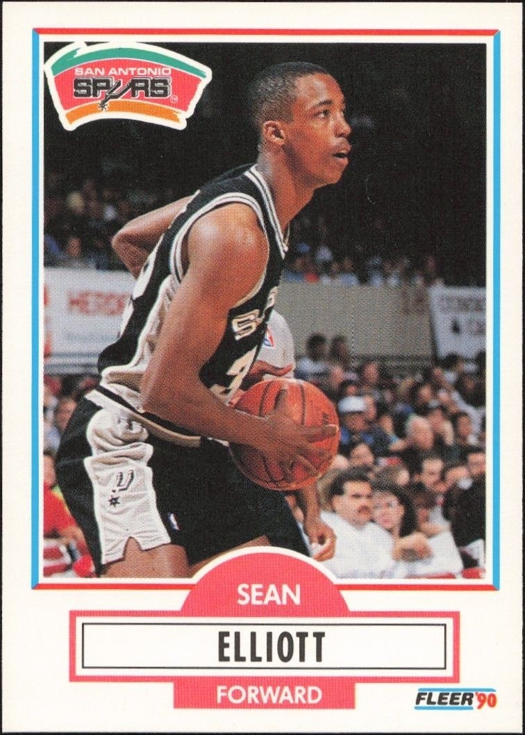 1990-91 Fleer Sean Elliott #171 trading card