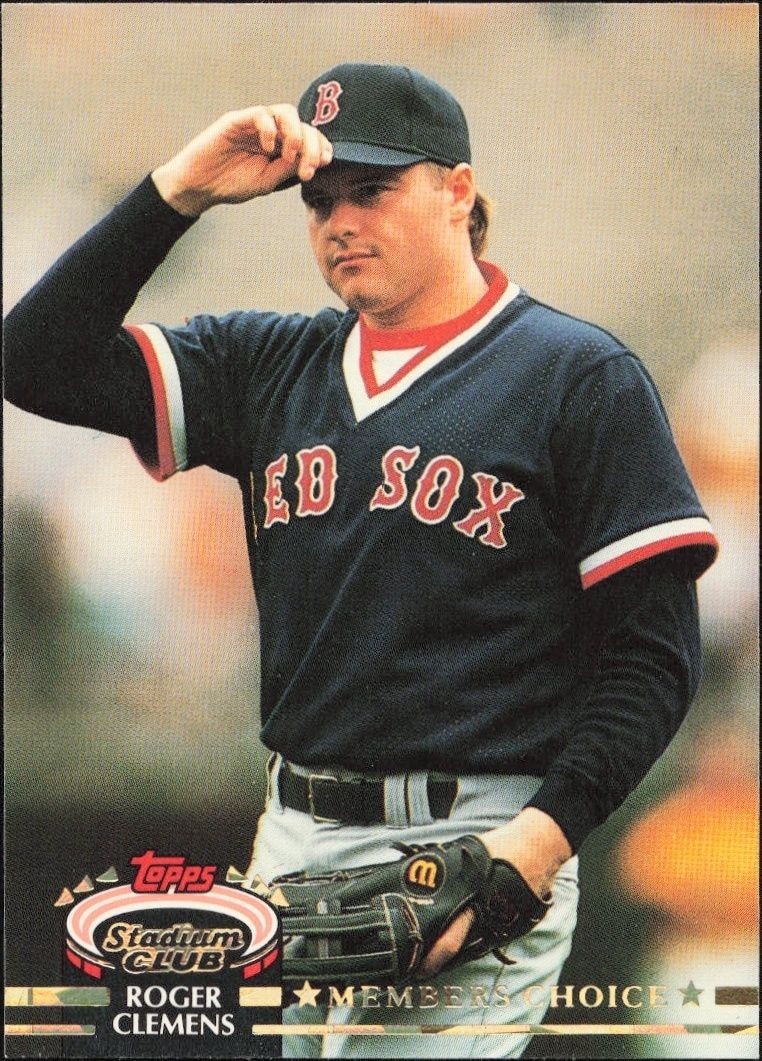 1992 Topps Stadium Club Roger Clemens #593 trading card
