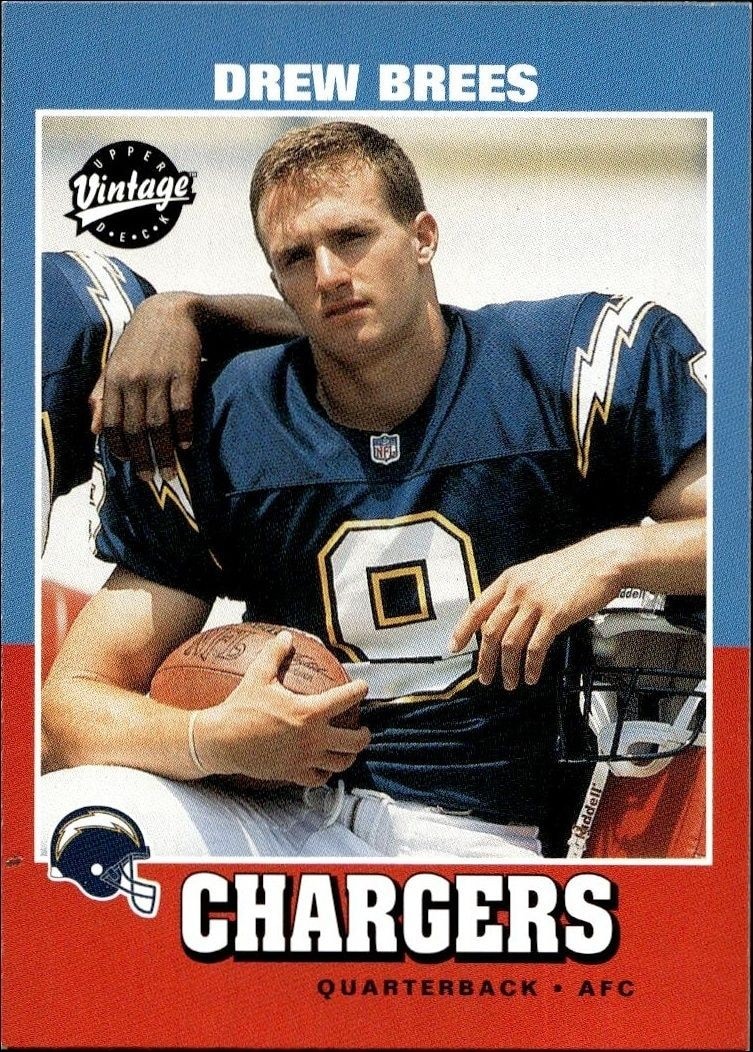 2001 Upper-Deck Vintage Drew Brees #251 trading card