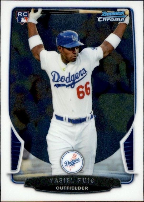 2013 Bowman Chrome Yasiel Puig #330 trading card