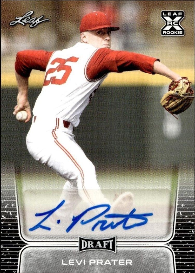 2020 Leaf Draft Levi Prater #BA-LP2 trading card