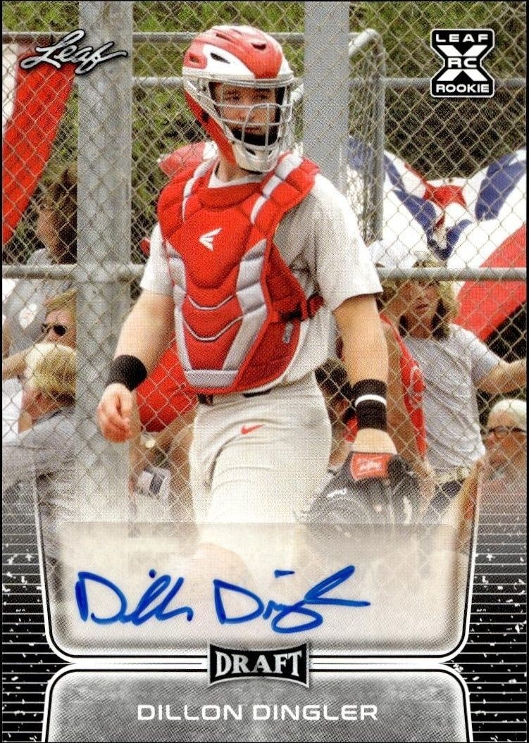 2020 Leaf Draft Dillon Dingler #BA-001 trading card