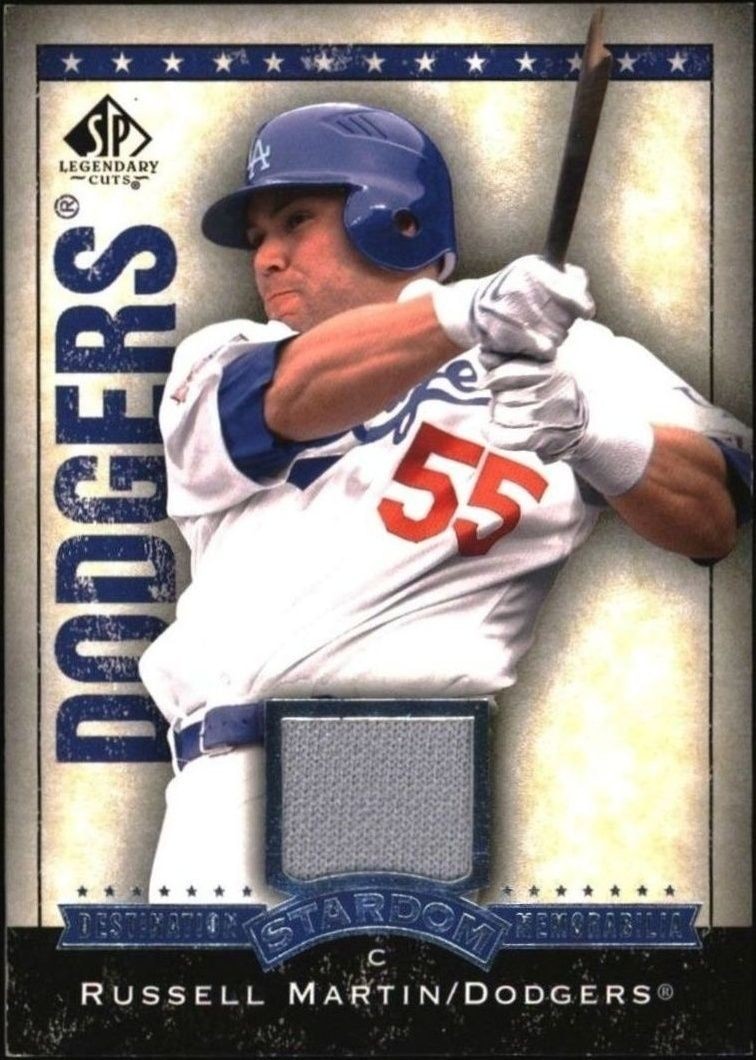 2008 Upper-Deck Sp Legendary Cuts Russell Martin #DS-RM trading card