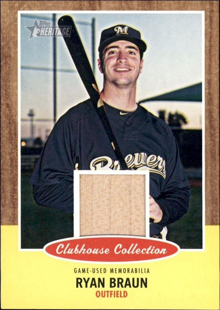 2011 Topps Heritage Ryan Braun #CCR-RB trading card