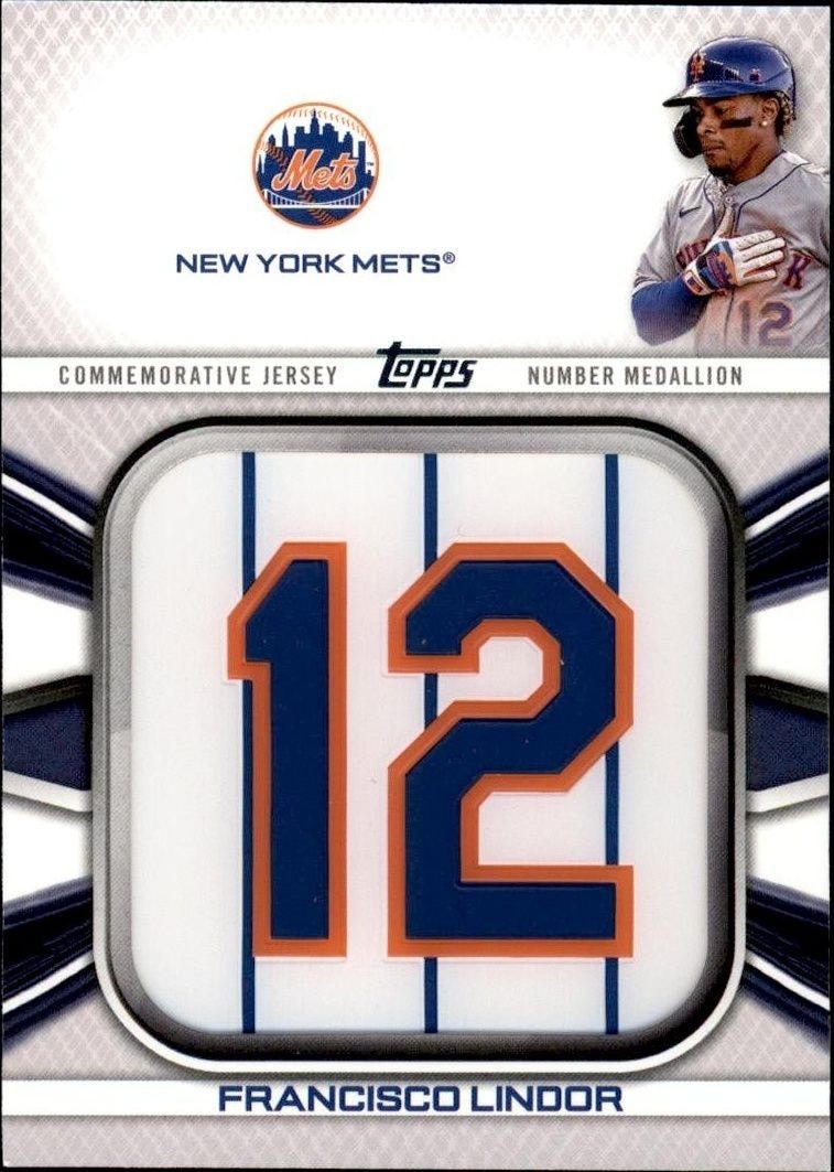 2022 Topps Francisco Lindor #JNM-FL trading card