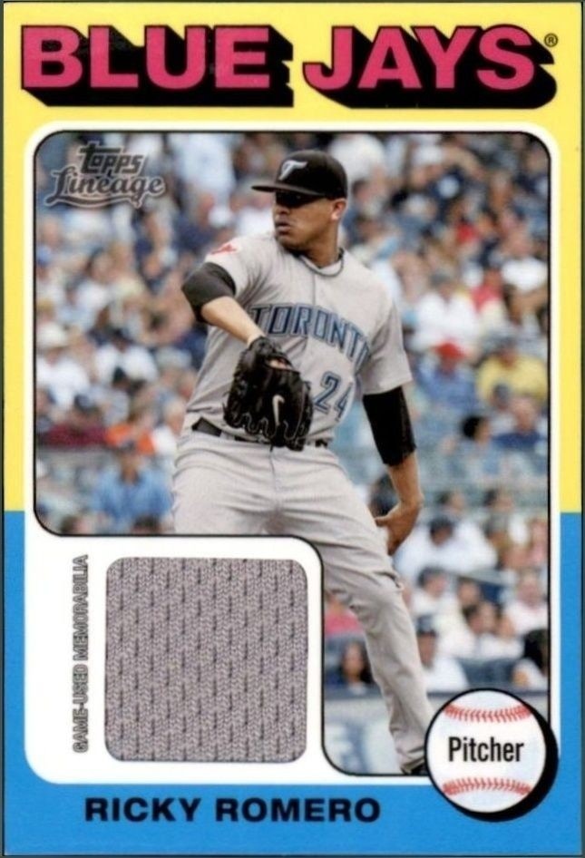 2011 Topps Lineage Ricky Romero #75R-RR trading card