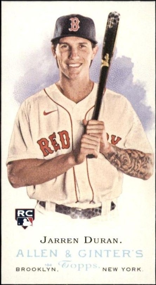 2022 Topps Allen & Ginter Jarren Duran #RDV-5 trading card
