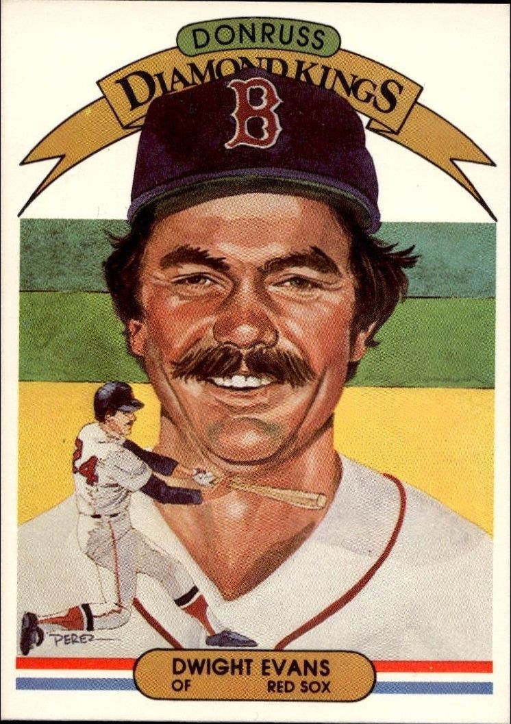 1982 Donruss Dwight Evans #7 baseball trading card front