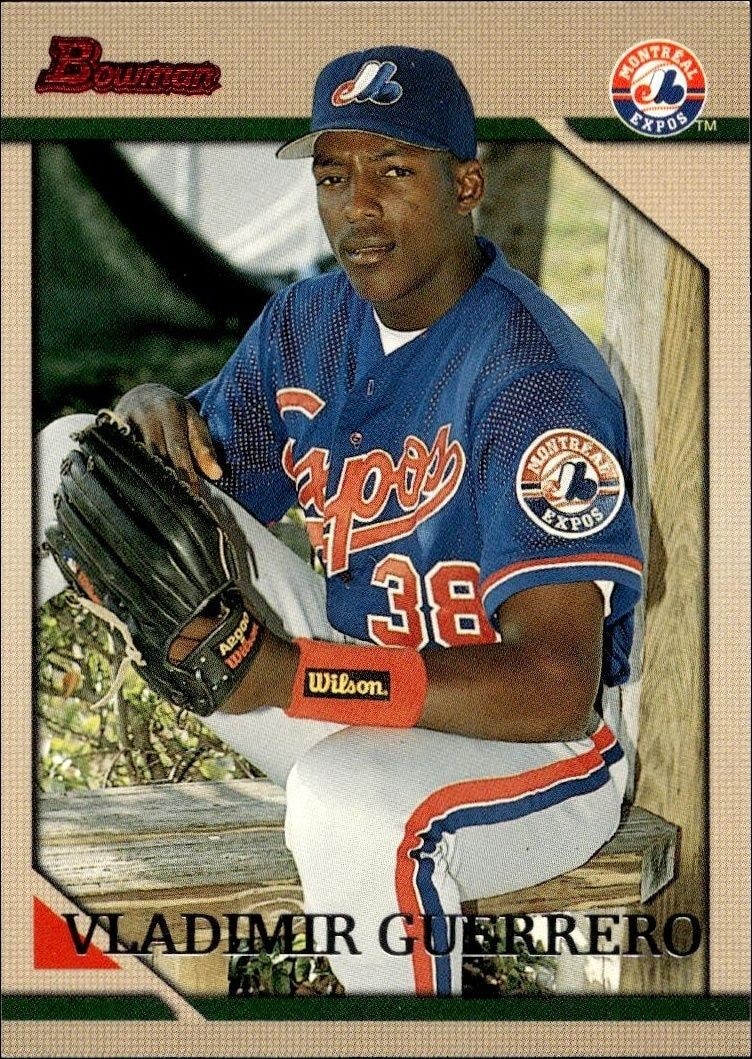 1996 Bowman Vladimir Guerrero #374 trading card