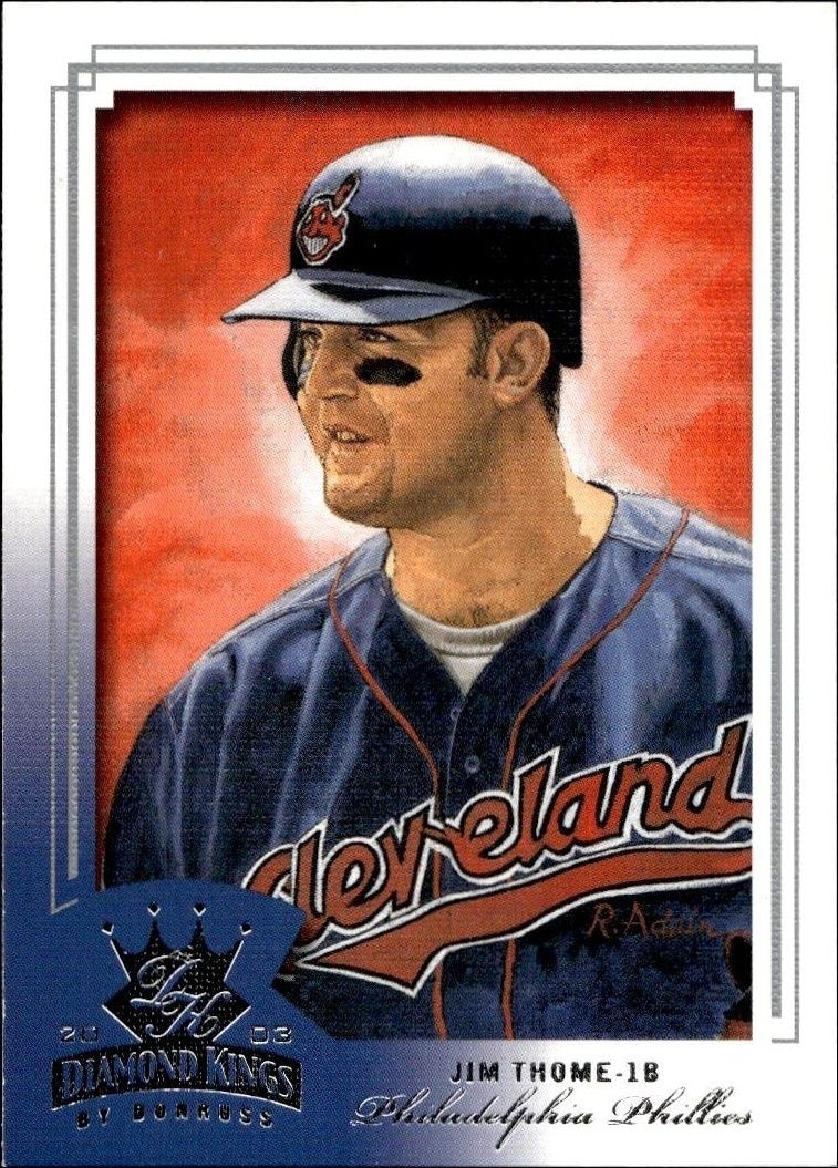 2003 Donruss Diamond Kings Jim Thome #24 baseball trading card front
