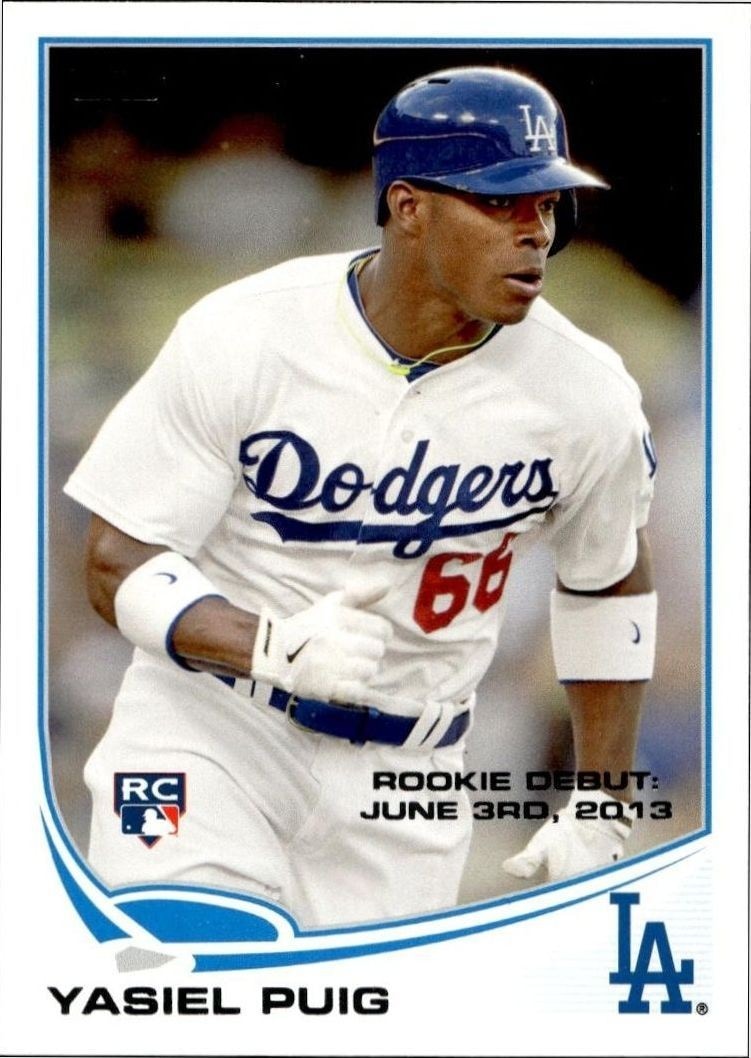 2013 Topps Update Series Yasiel Puig #US330 trading card