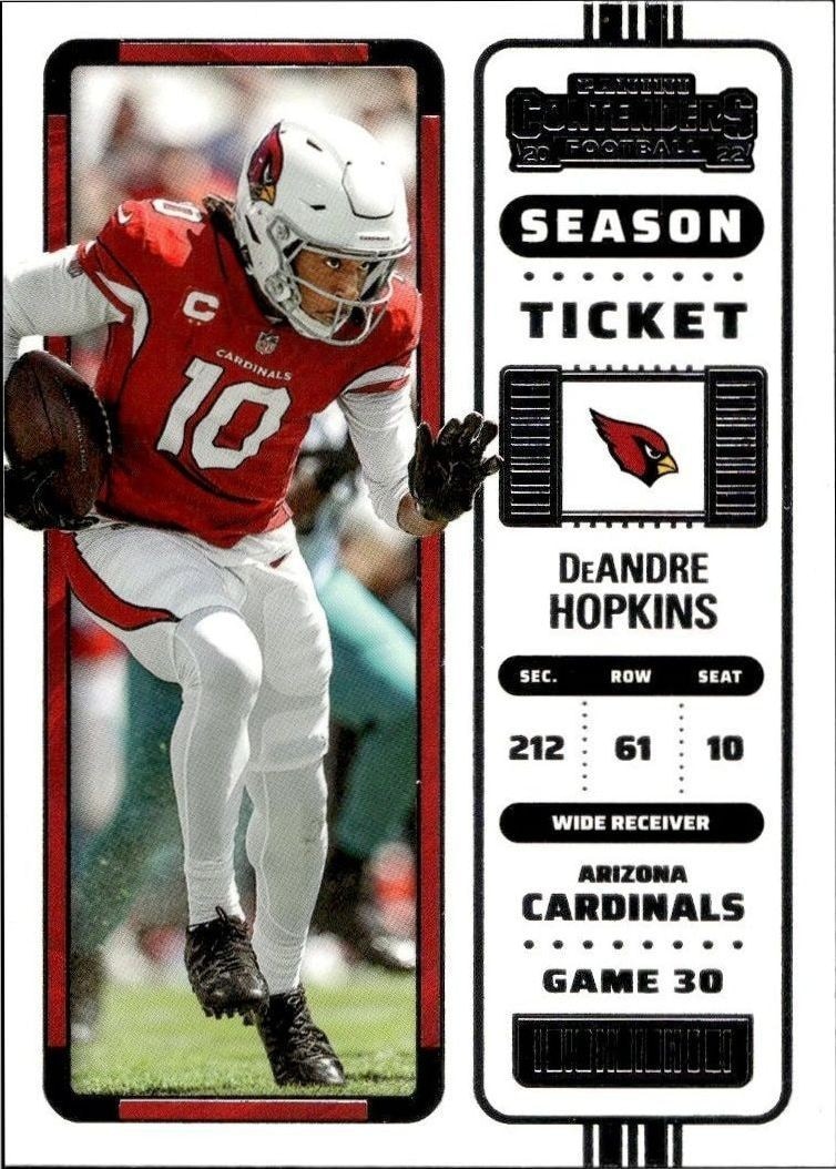 2022 Panini Contenders DeAndre Hopkins #3 trading card