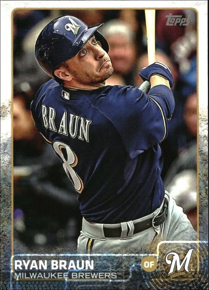 2015 Topps Series 1 Ryan Braun #262 trading card